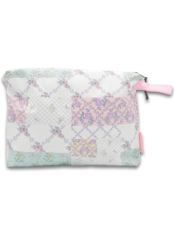 Trellis Patchwork Splash Bikini Bag by Simply Southern