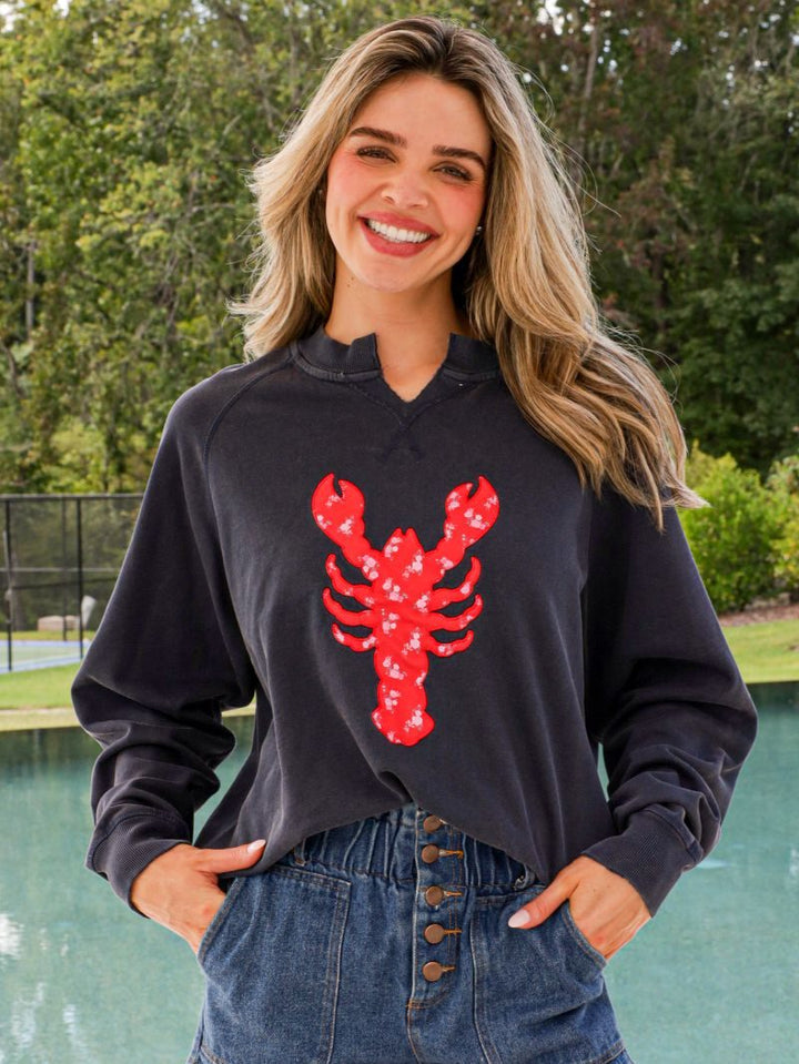 Distressed Summer Crew - Lobster by Simply Southern