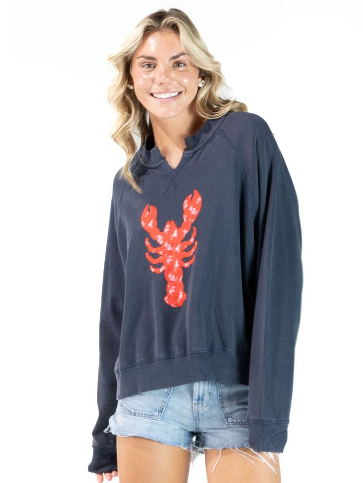 Distressed Summer Crew - Lobster by Simply Southern