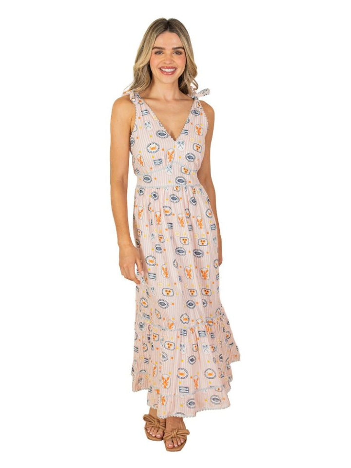 Tie-Shoulder Dress by Simply Southern XS