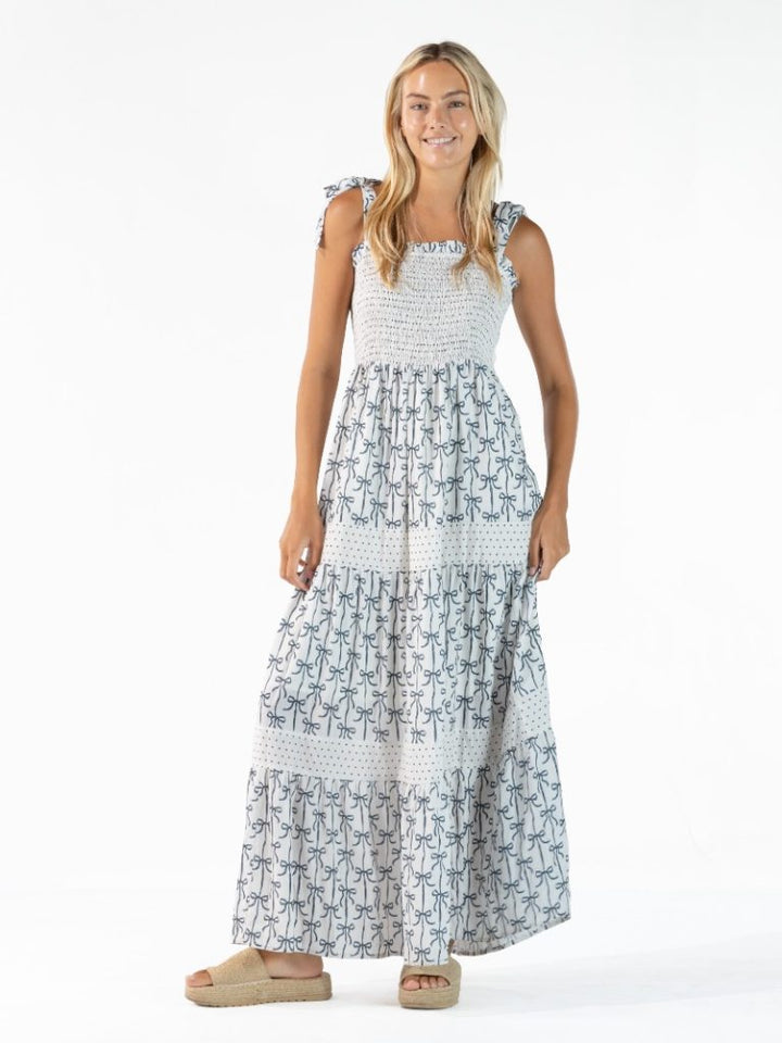 Sweet Girl Tie Dress - Black Bows by Simply Southern