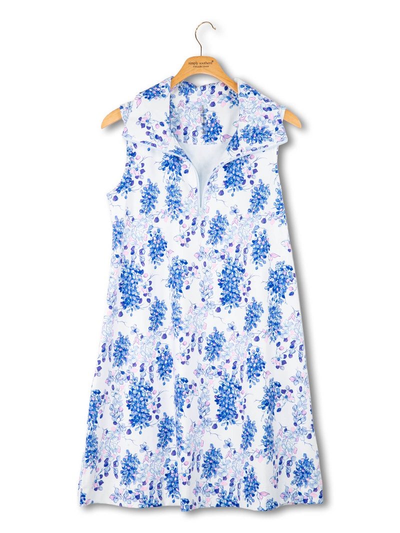 UPF Zip Dress - Flower Vine by Simply Southern