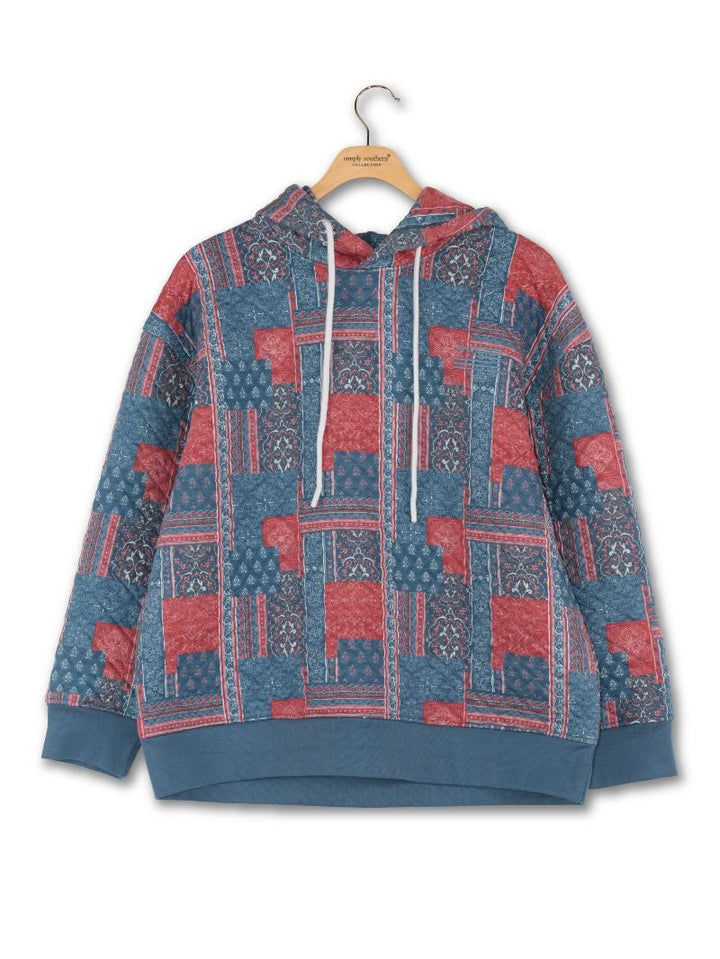 Americana Quilted Hoodie by Simply Southern
