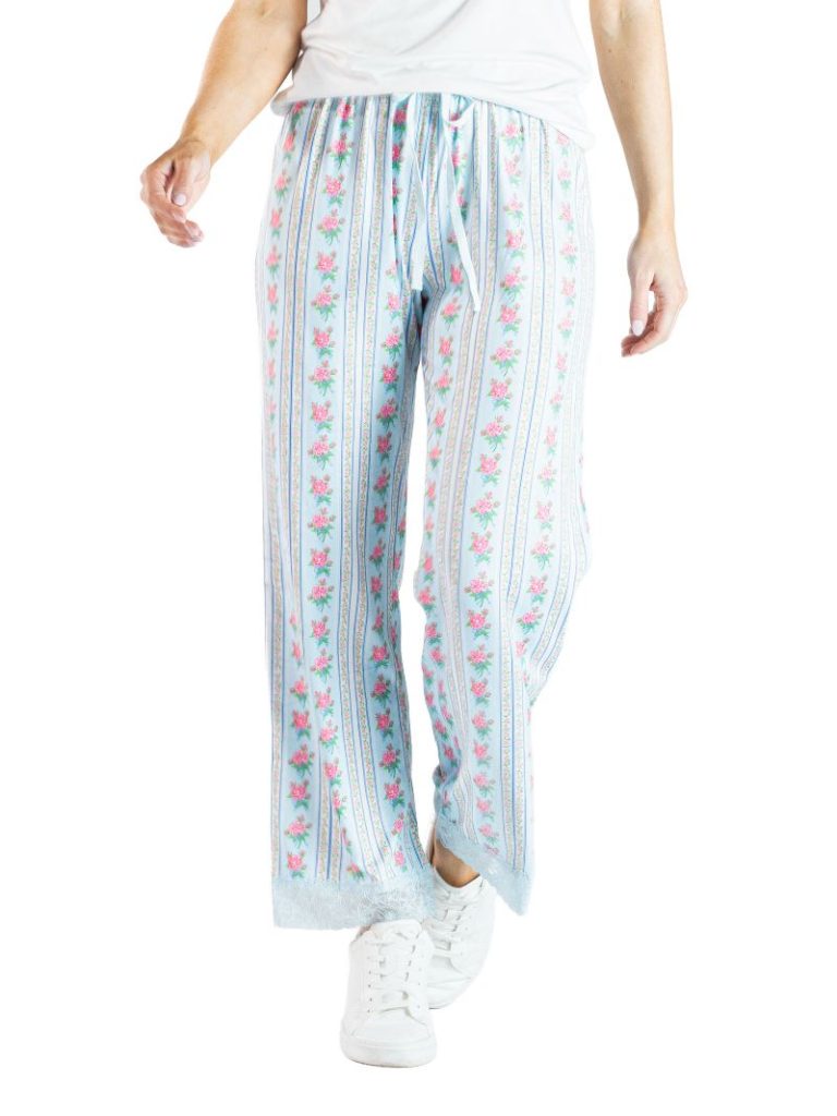 Lounge Pajama Pants - Floral Stripe by Simply Southern