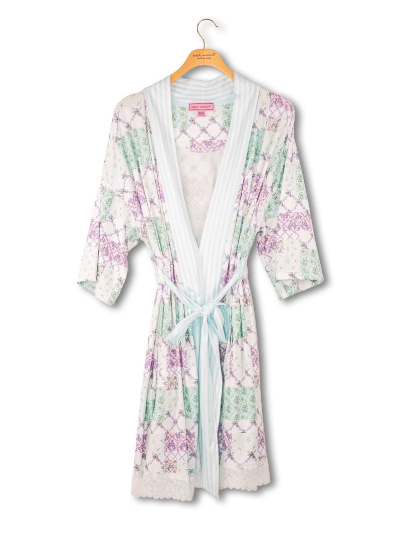 Lounge Robe - Trellis Patchwork by Simply Southern