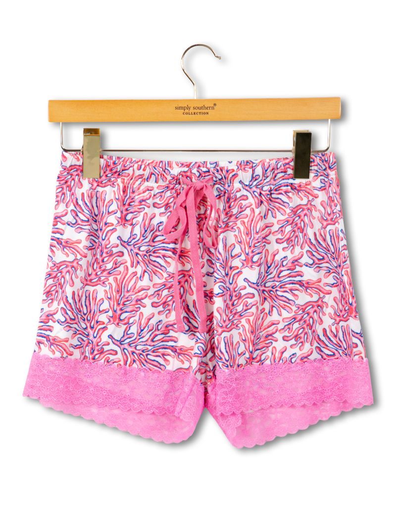 Lounge Pajama Short - Pink Coral by Simply Southern
