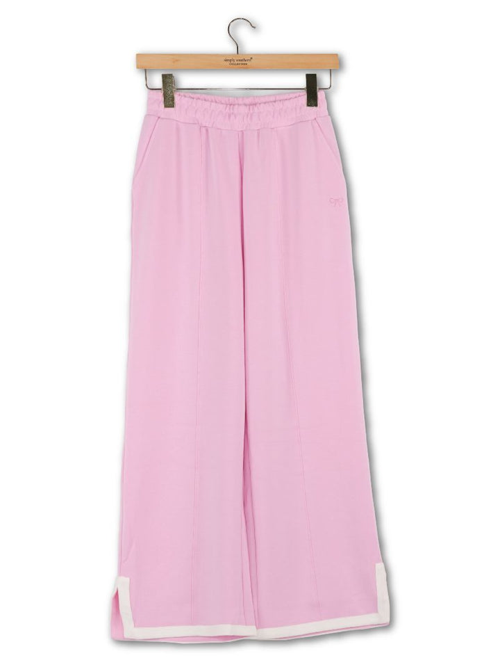Pintuck Lounge Pant - Pink by Simply Southen