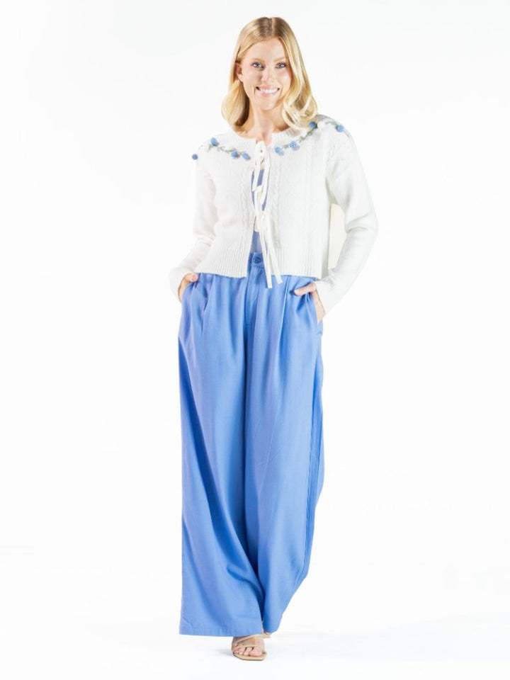 Wide Leg Pants - Blue by Simply Southern