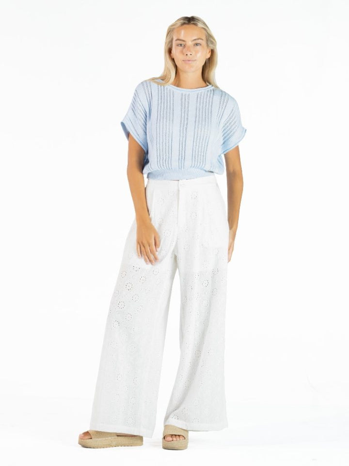 Wide Leg Pants - Pearl by Simply Southern