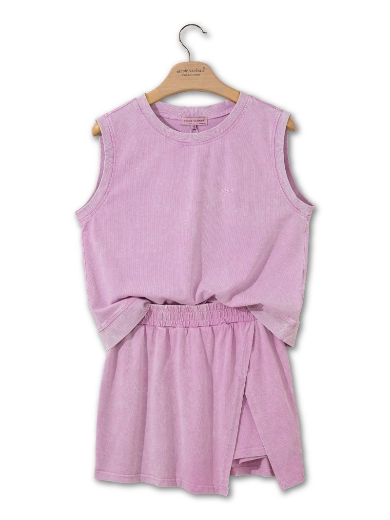 Vintage Washed Athletic Set - Pink by Simply Southern