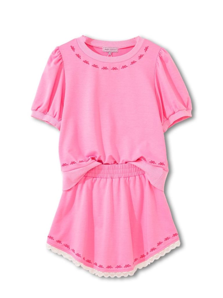 Bow Skort Set - Pink by Simply Southern