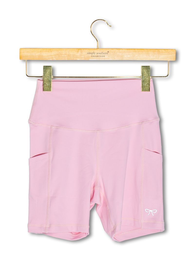 Bike Shorts - Pink by Simply Southern