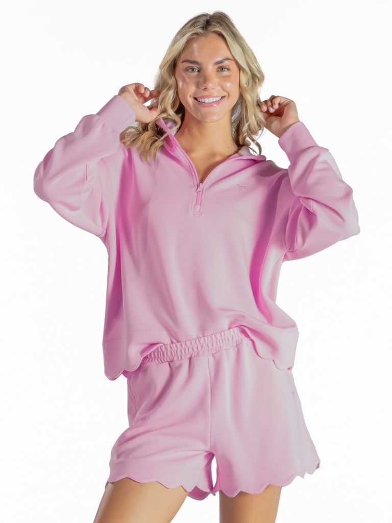 Scalloped Shorts - Blush by Simply Southern