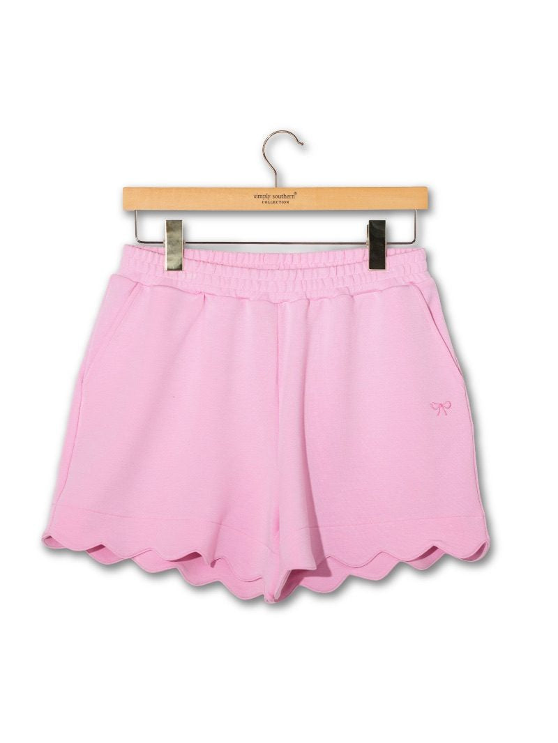 Scalloped Shorts - Blush by Simply Southern