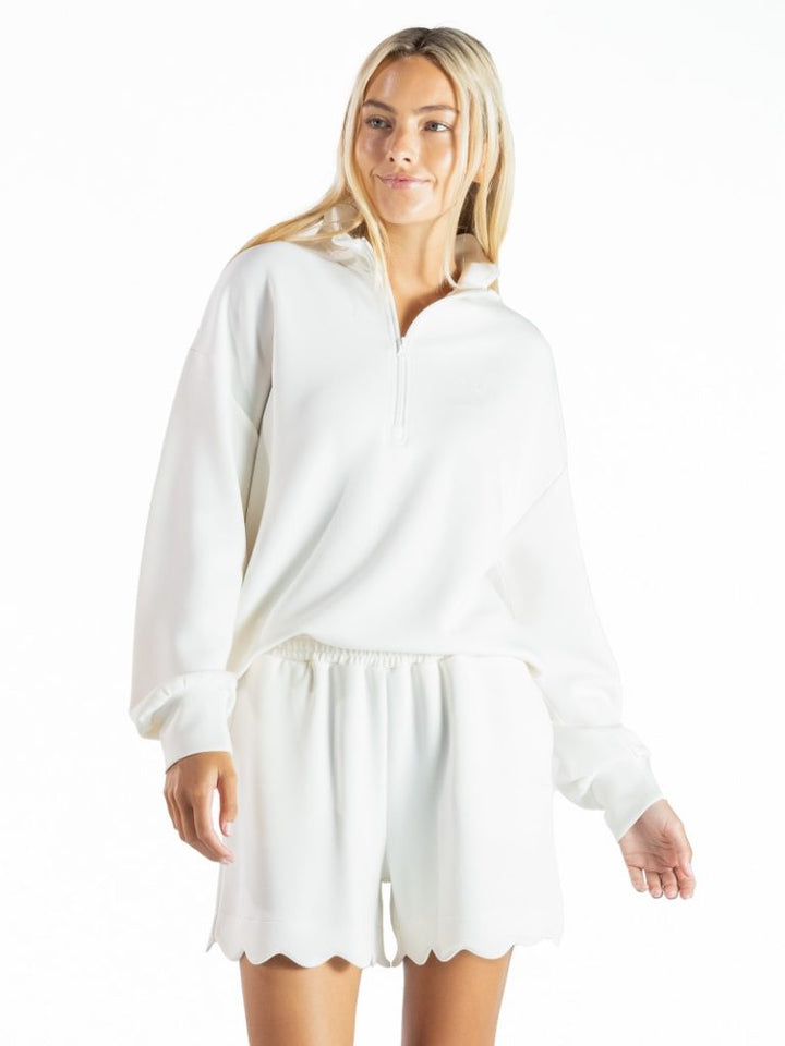 Scalloped Shorts - Pearl by Simply Southern (Ships Mid February)