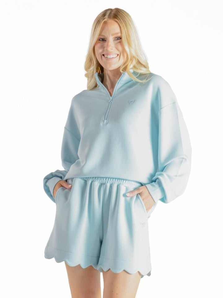 Scalloped Shorts - Robin's Egg by Simply Southern (Ships Mid February)