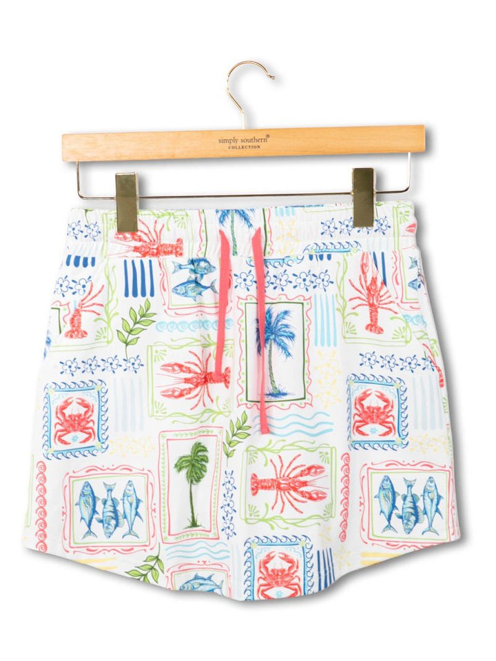 UPF Drawstring Skort - Sea Patch by Simply Southern