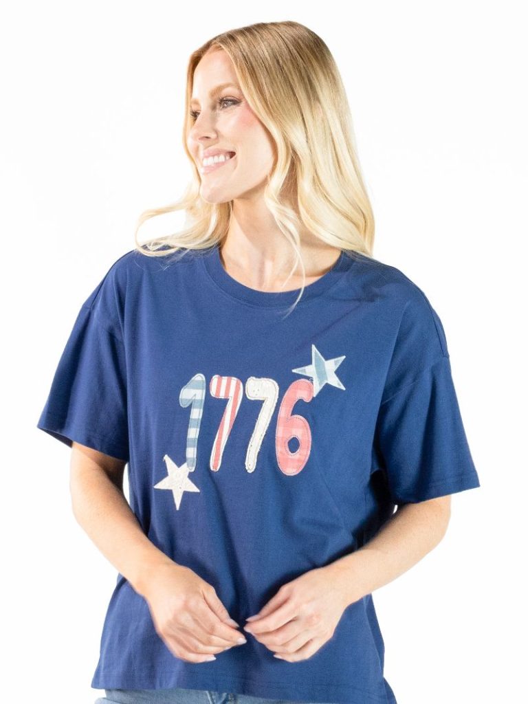 Applique USA Tee - 1776 by Simply Southern