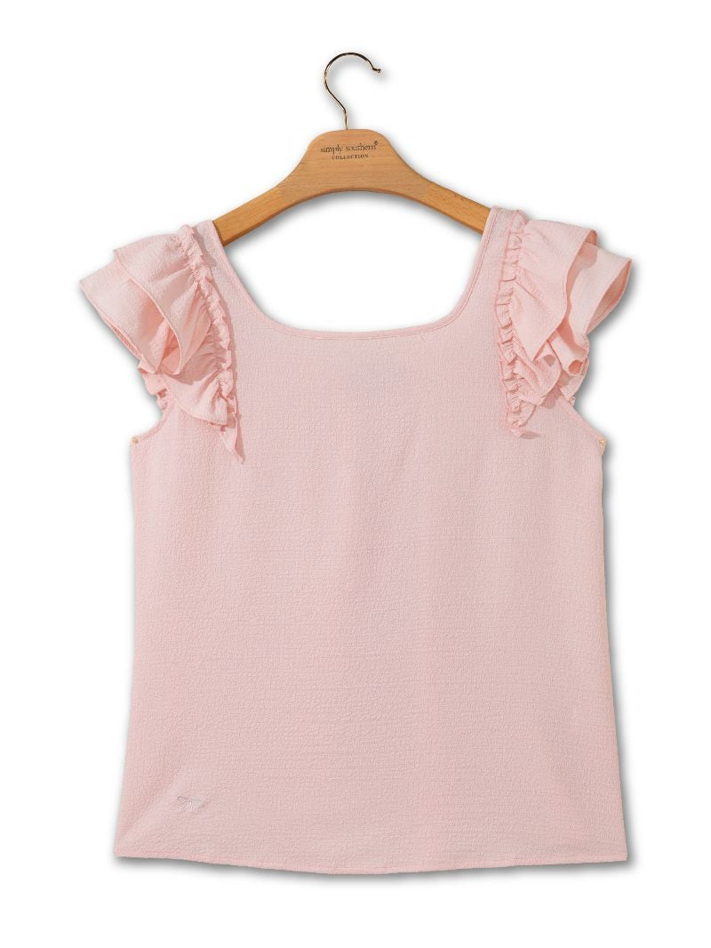 Coquette Top - Pink by Simply Southern