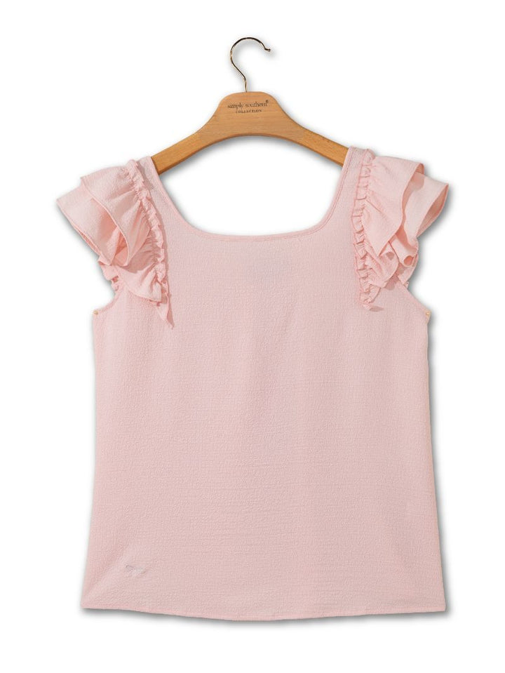 Coquette Top - Pink by Simply Southern