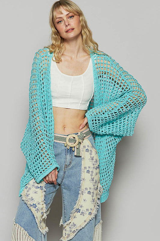 Beach Cardigan by POL - Aqua