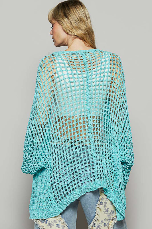 Beach Cardigan by POL - Aqua
