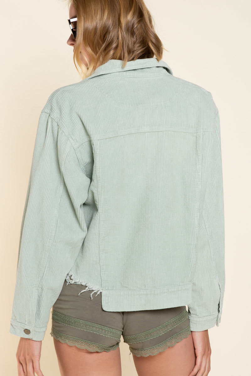 Main Stage Corduroy Jacket - Pale Sage by POL