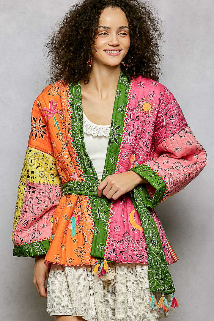 Patchwork Quilted Jacket by POL