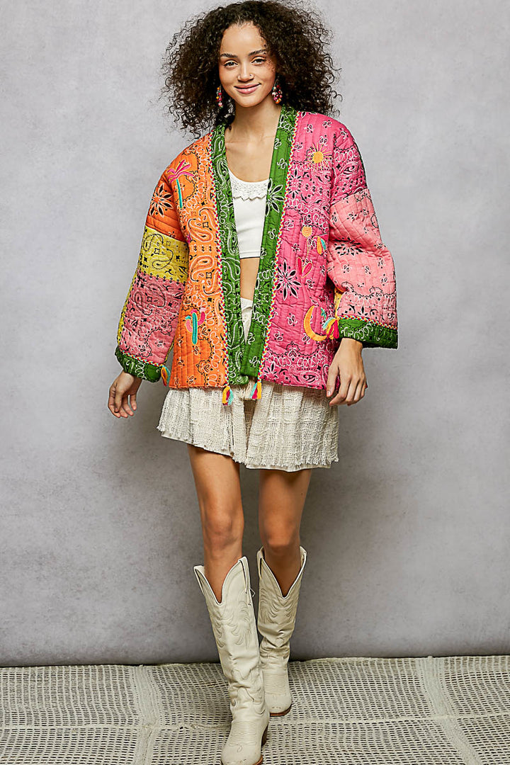 Patchwork Quilted Jacket by POL