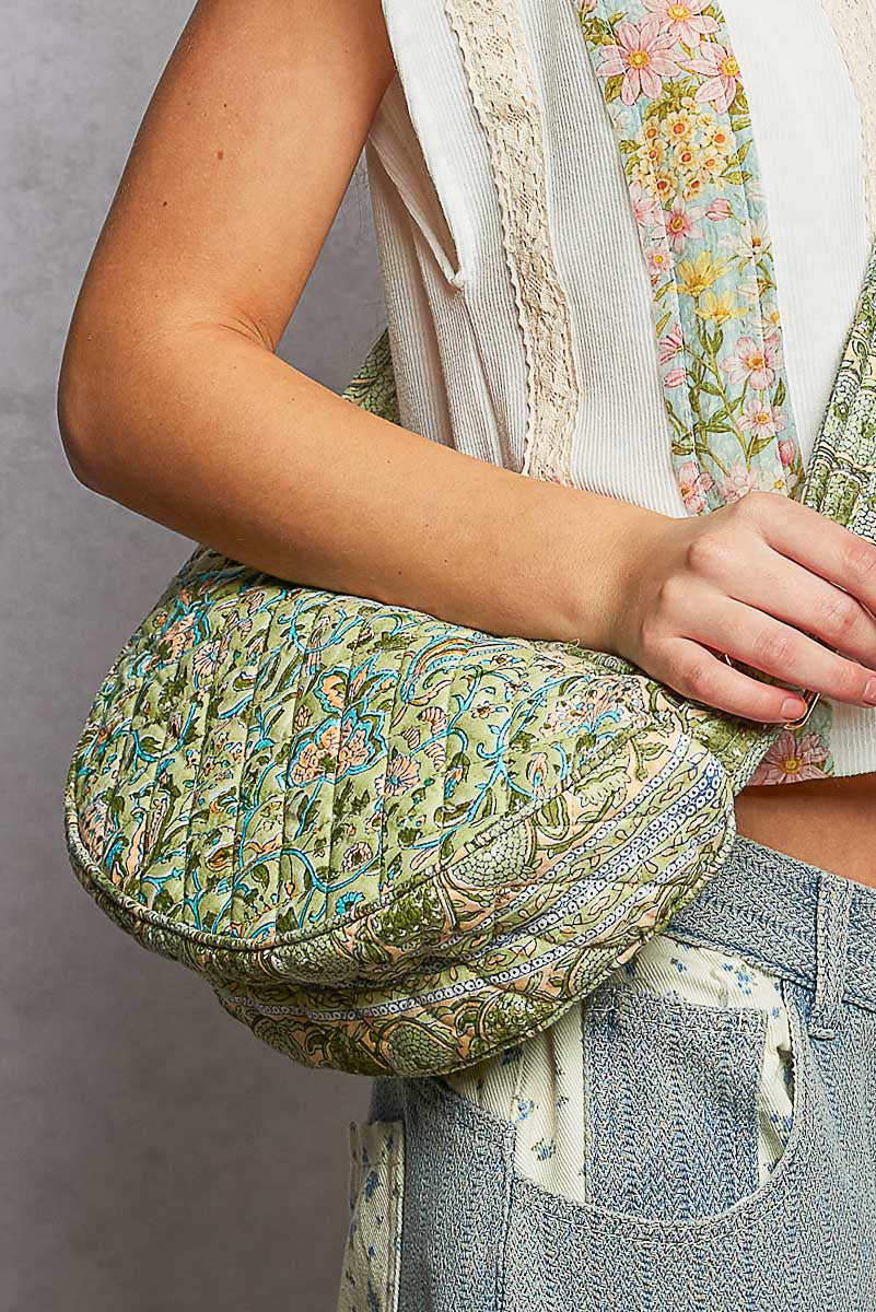 Floral Quilted Crossbody by POL