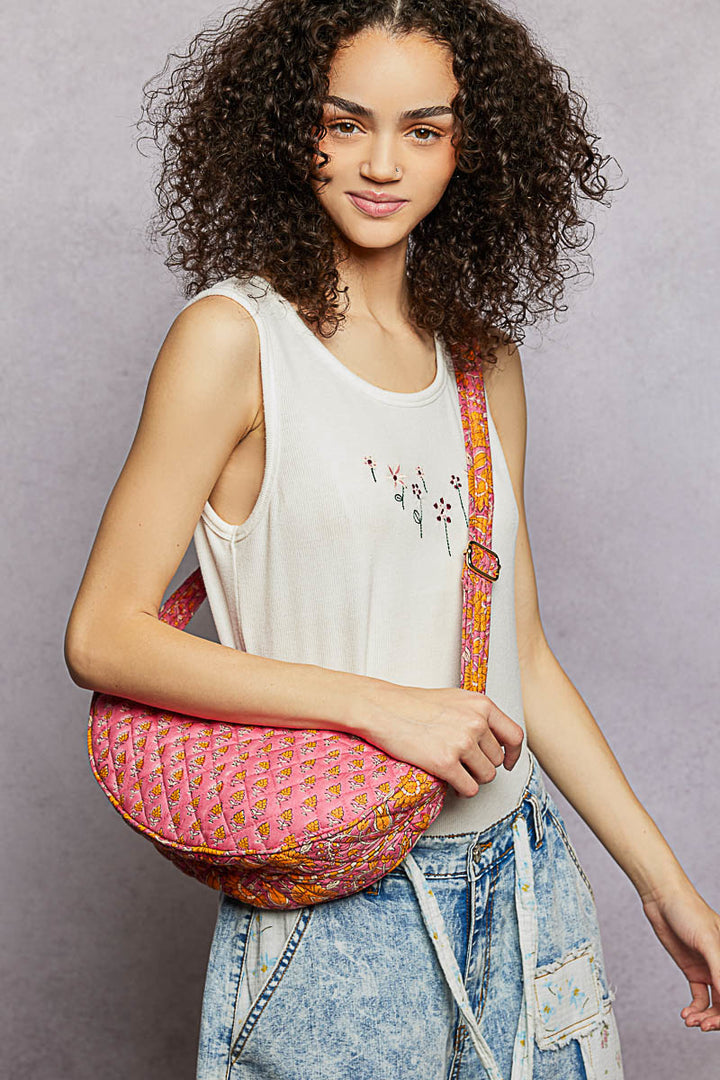 Floral Quilted Crossbody by POL