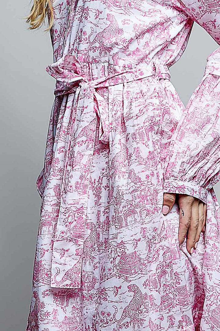 Vintage Flowy Mini Dress - Pink by POL