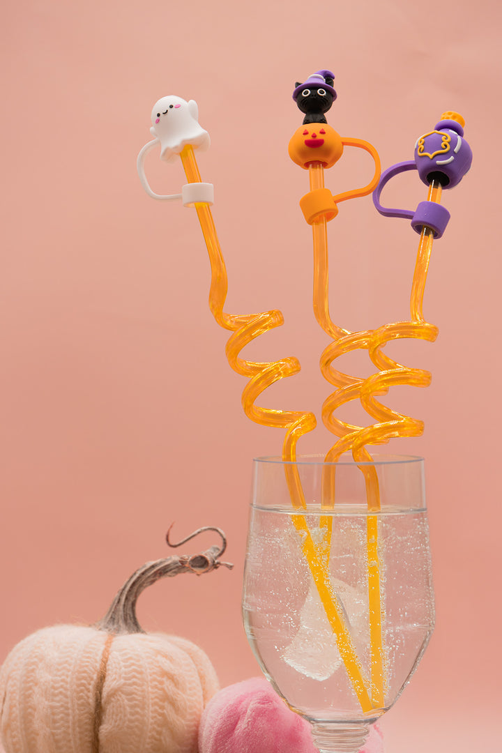 Trick or Treat Straw Covers by Simply Southern
