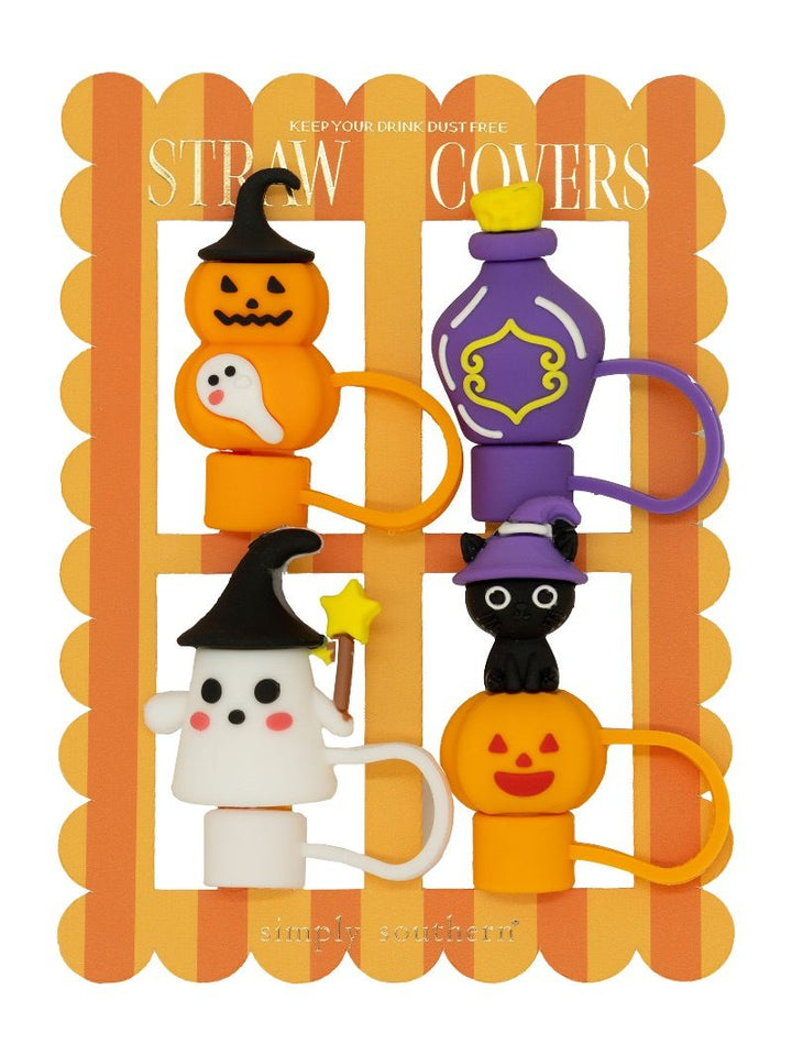 Trick or Treat Straw Covers by Simply Southern