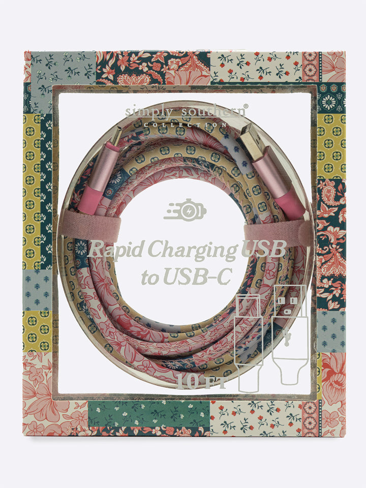 USB-C to USB Charging Cable by Simply Southern