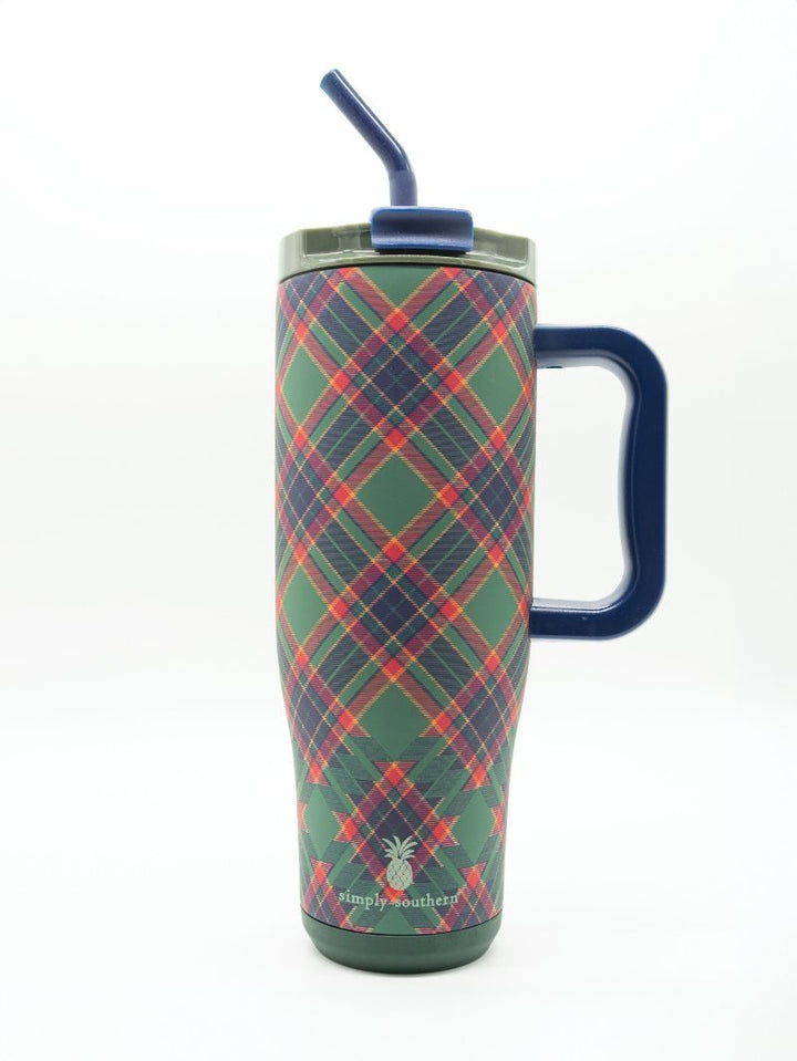 Plaid 40 oz Holiday Tumbler by Simply Southern