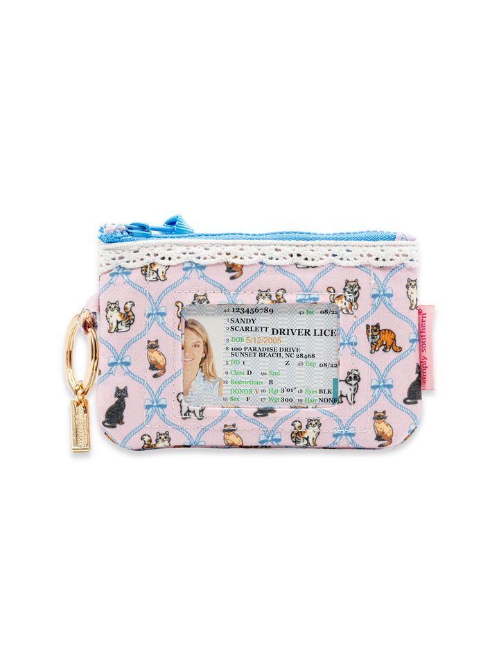 Lace ID Wallet - Cats & Bows by Simply Southern