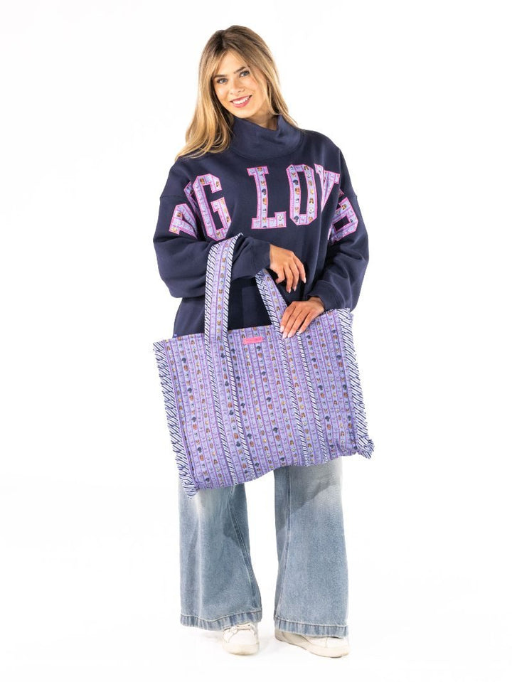 Quilted Tote - Dogs & Bows by Simply Southern