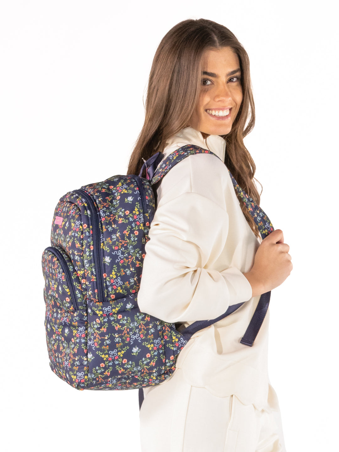 Ribbon & Floral School Backpack by Simply Southern