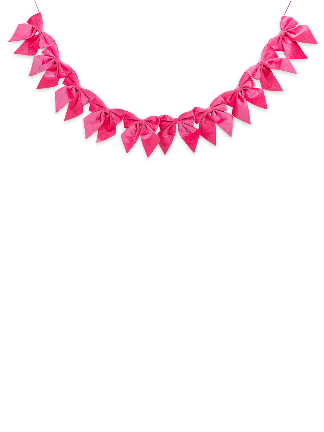 JUNE-MARKET: Holiday Bow Banner Decor - Pink by Simply Southern (Ships Late July)