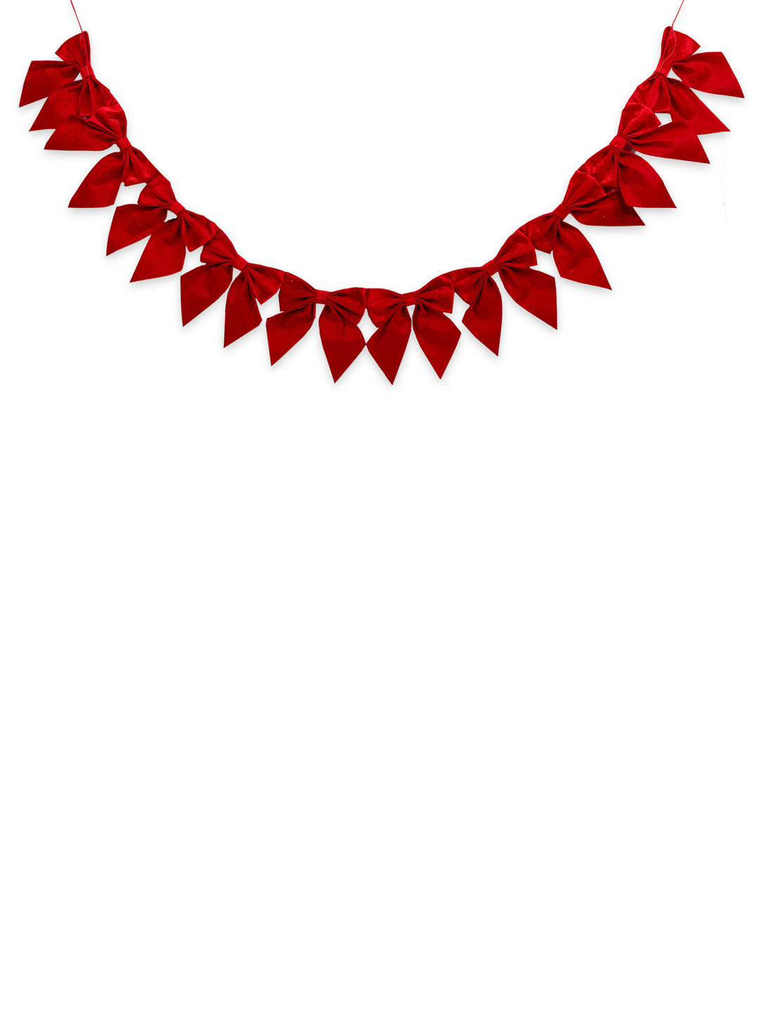 JUNE-MARKET: Holiday Bow Banner Decor - Red by Simply Southern (Ships Late July)