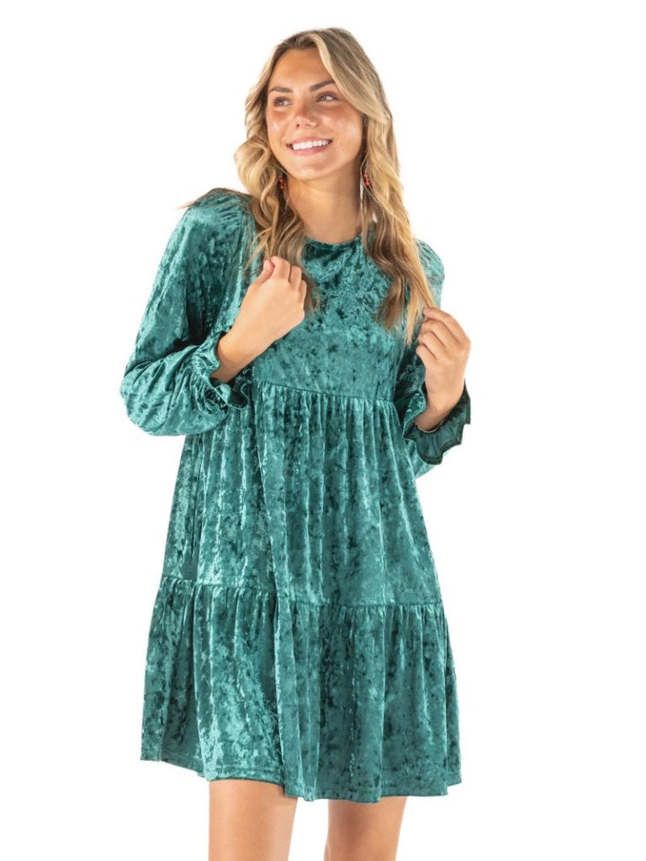 JUNE MARKET: Elisa Dress - Green by Simply Southern (Ships Late July)