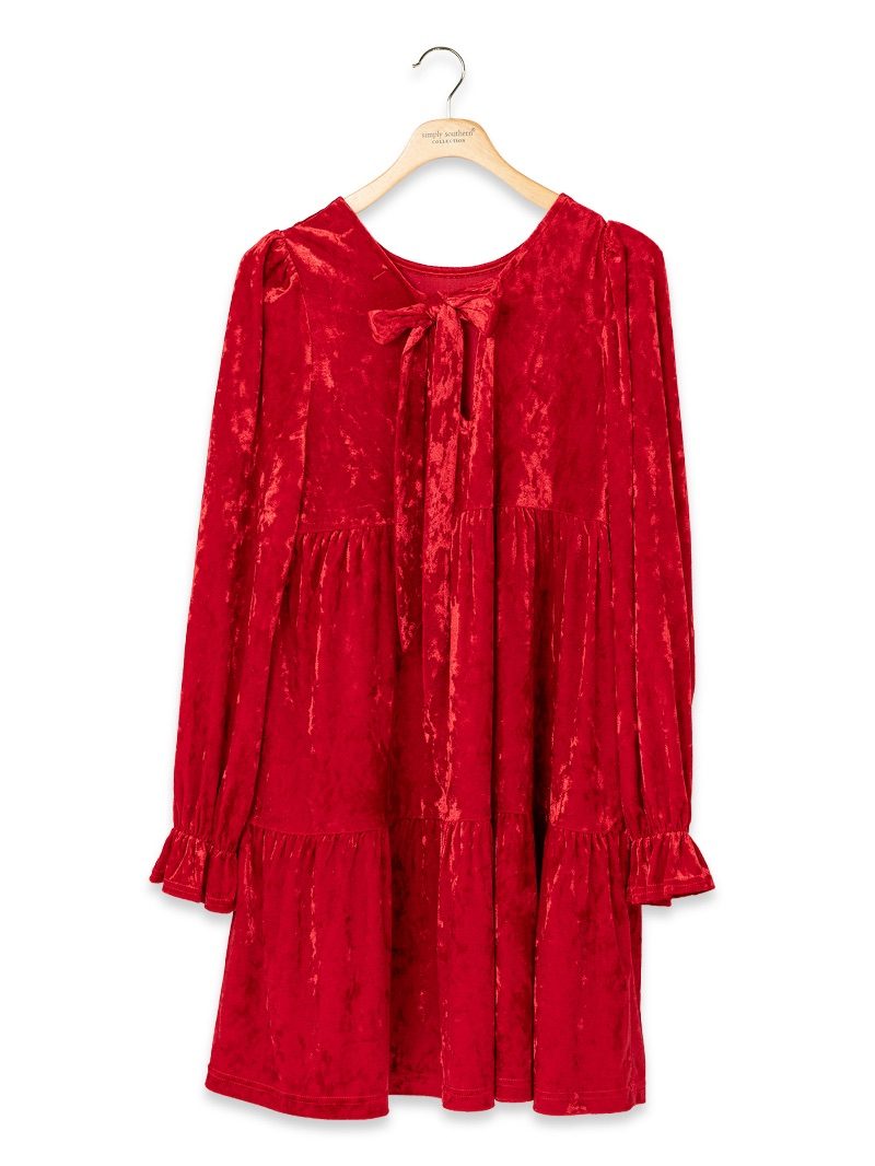 JUNE MARKET: Elisa Dress - Red by Simply Southern (Ships Late July)