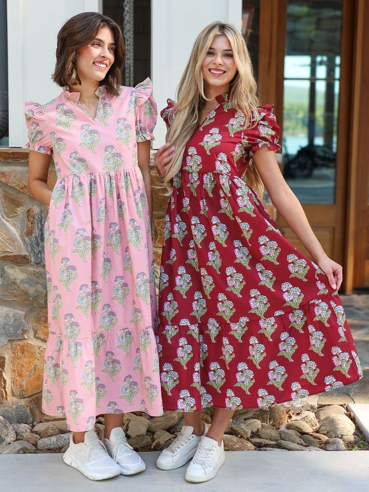 JUNE MARKET: Harper Dress - Pink by Simply Southern (Ships Late September)