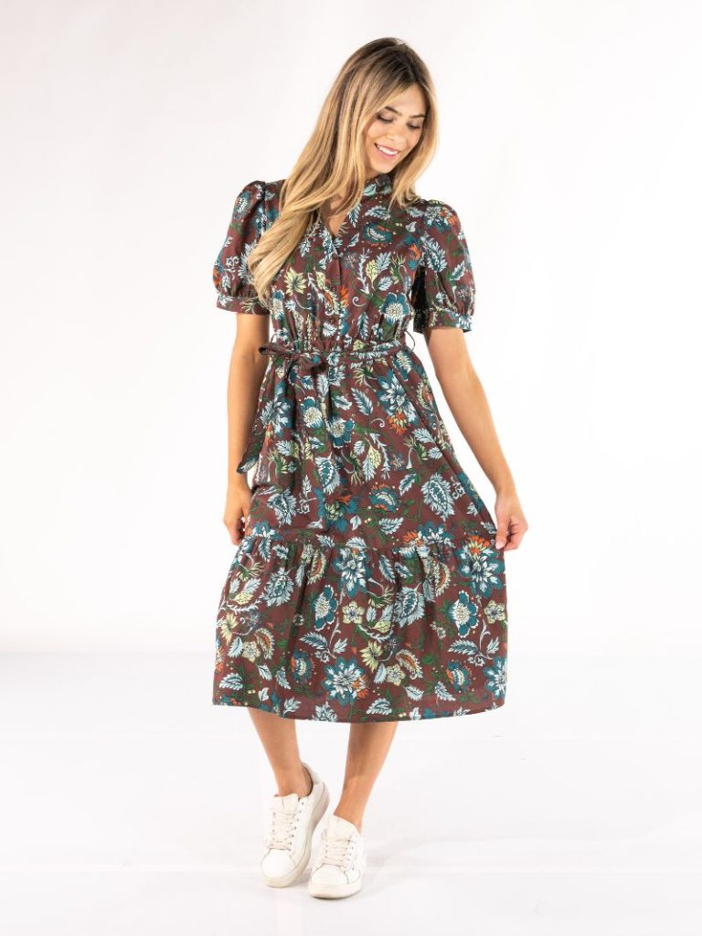 JUNE MARKET: Victoria Midi Dress - Floral by Simply Southern (Ships Late September)