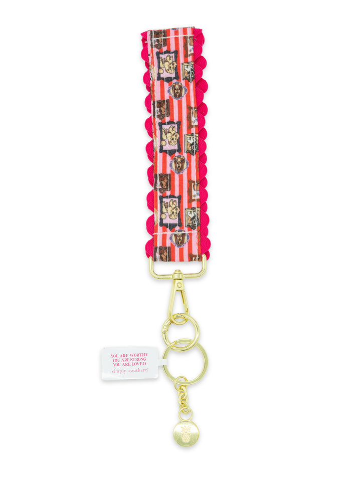 Lace Keyfob - Framed Dogs by Simply Southern