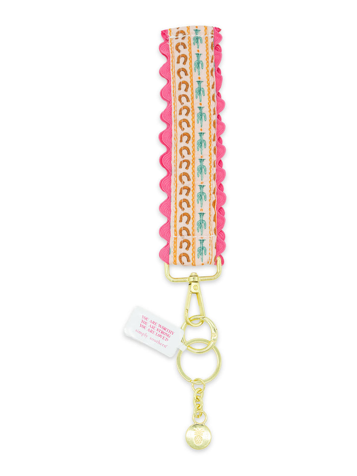Lace Keyfob - Horseshoes by Simply Southern