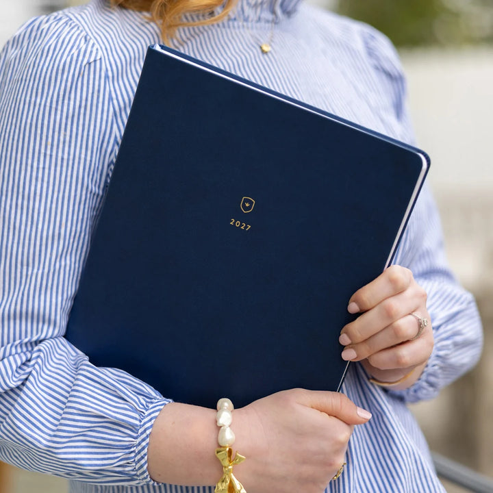 Navy 2027 Bookbound Weekly Dapperdesk Planner by Emily Ley