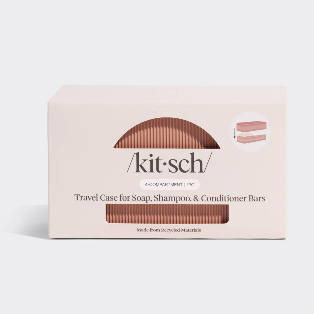 4-Compartment Travel Case - Terracotta