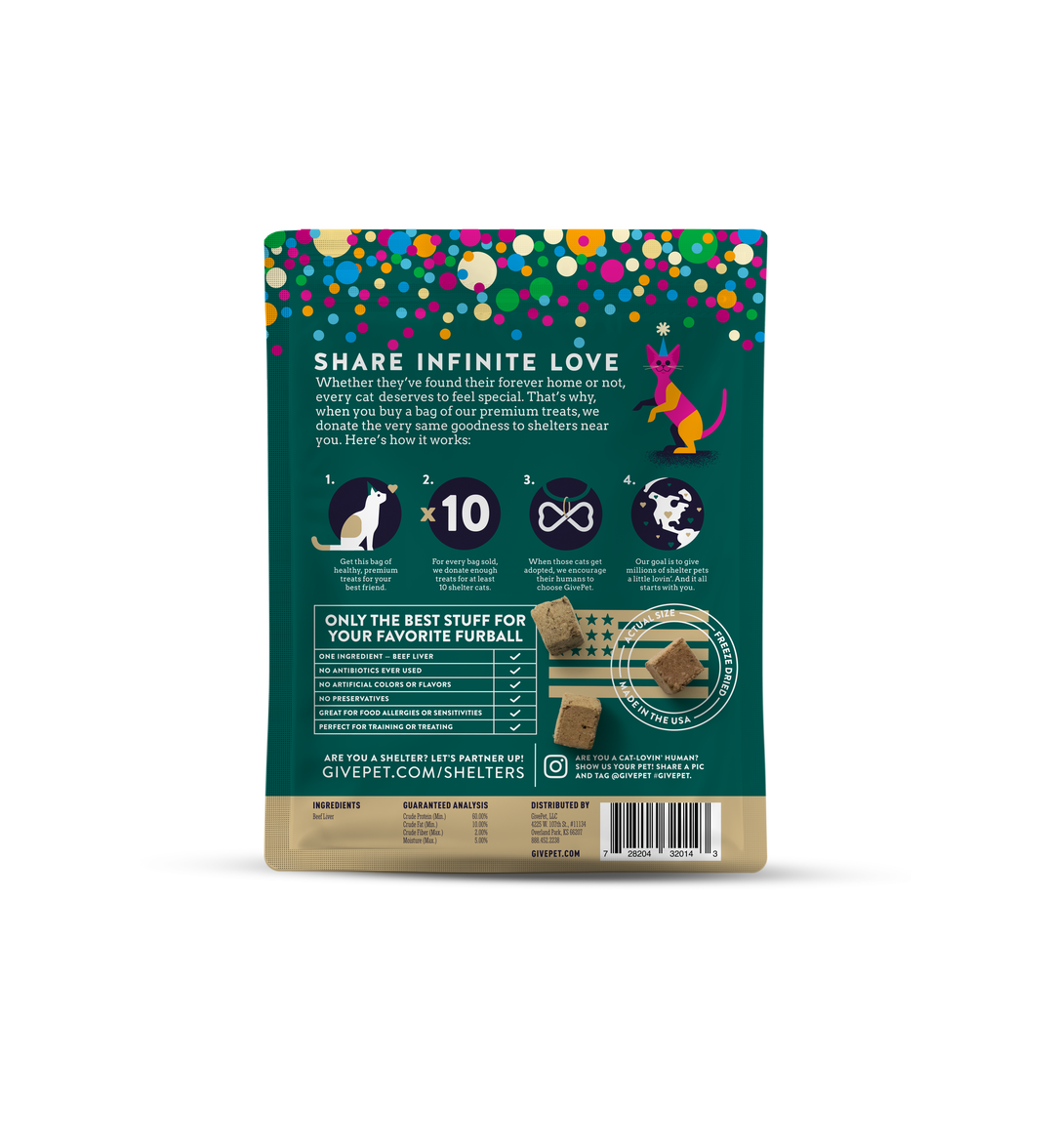 GivePet Cat Treats - Birthday Purr-resnt